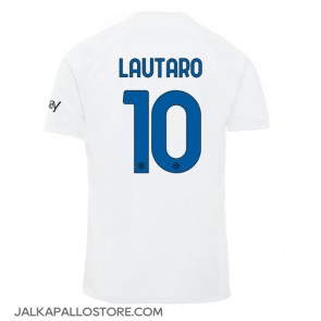 Inter Milan Lautaro Martinez #10 Vieraspaita 2023-24 Lyhythihainen
